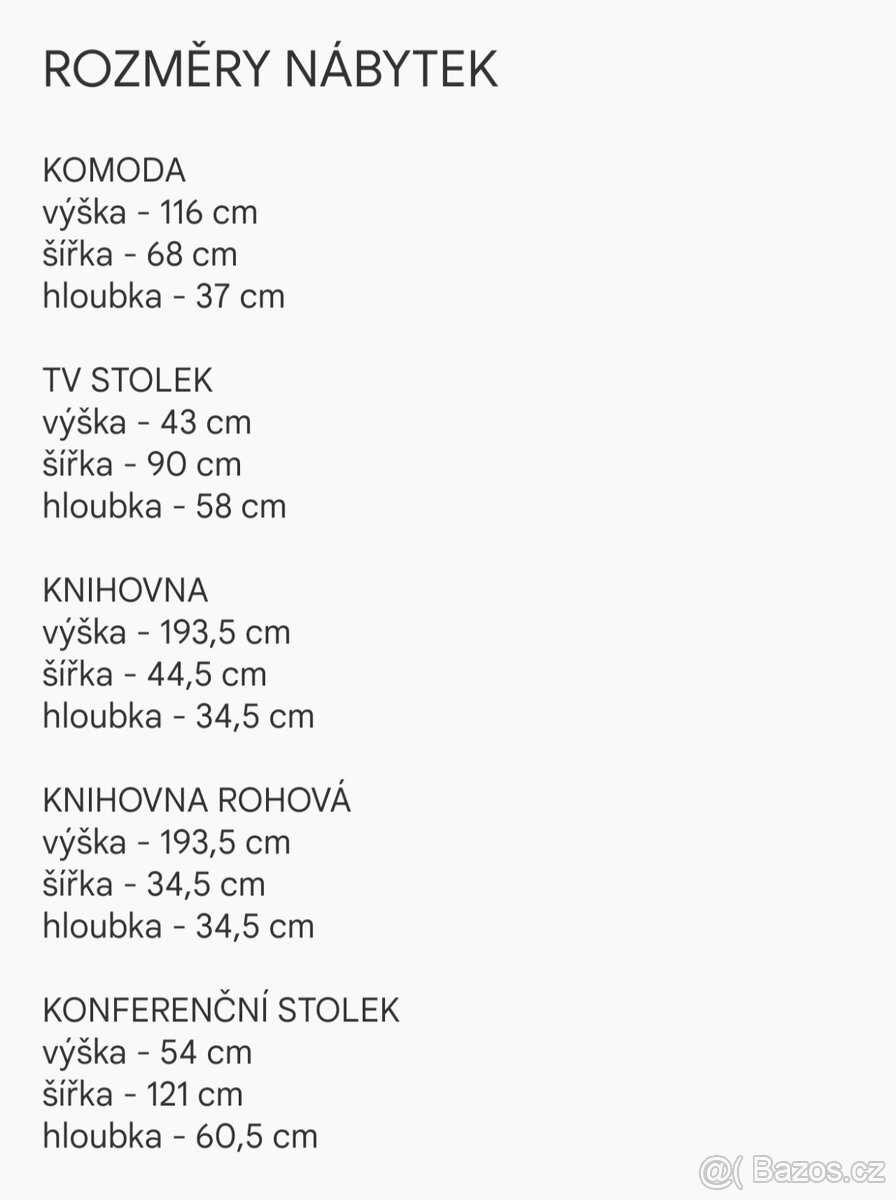 Obývací stěna + konferenční stolek - 12