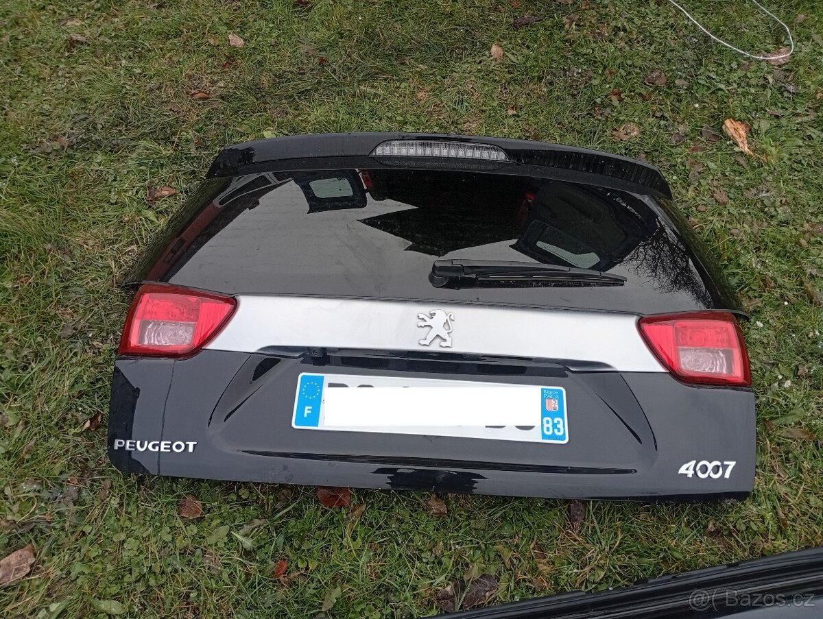 PEUGEOT 4007 VÍKO KUFRU, 5 DVEŘE, KOMPLETNÍ, VÍKO, Z. NÁRAZ. - 12