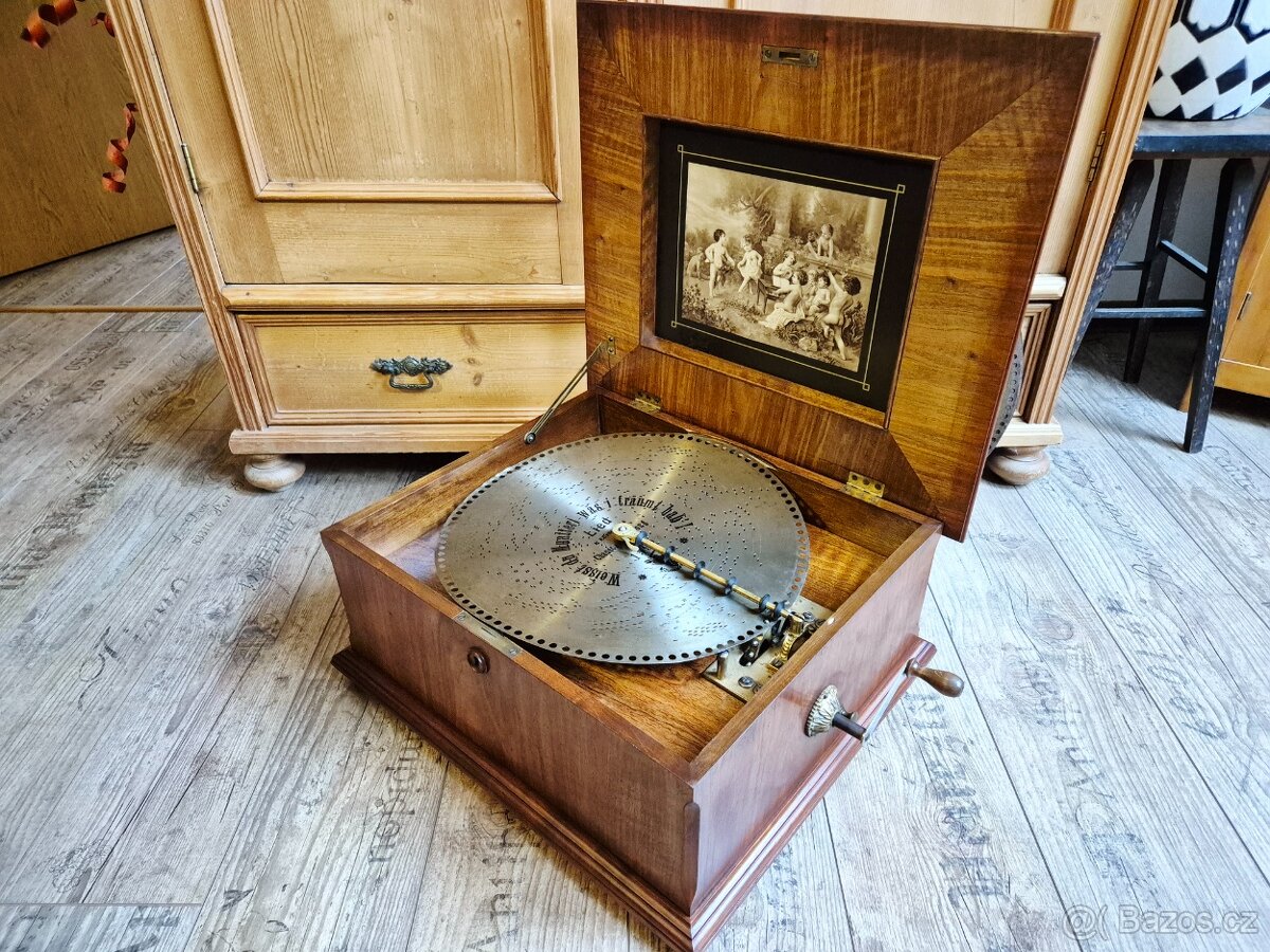 Velký starožitný Polyphon Musikwerke, rok 1898 - 12