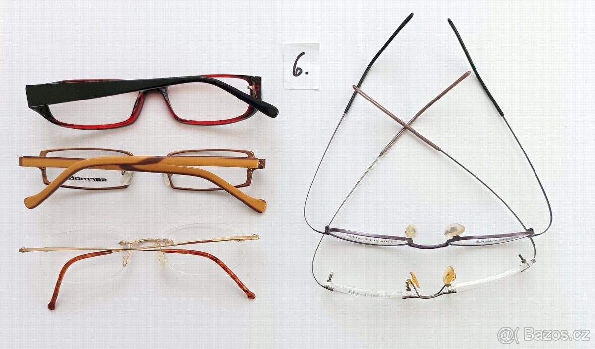 55 obrub na dioptrické brýle, různé druhy, vše dohromady - 12