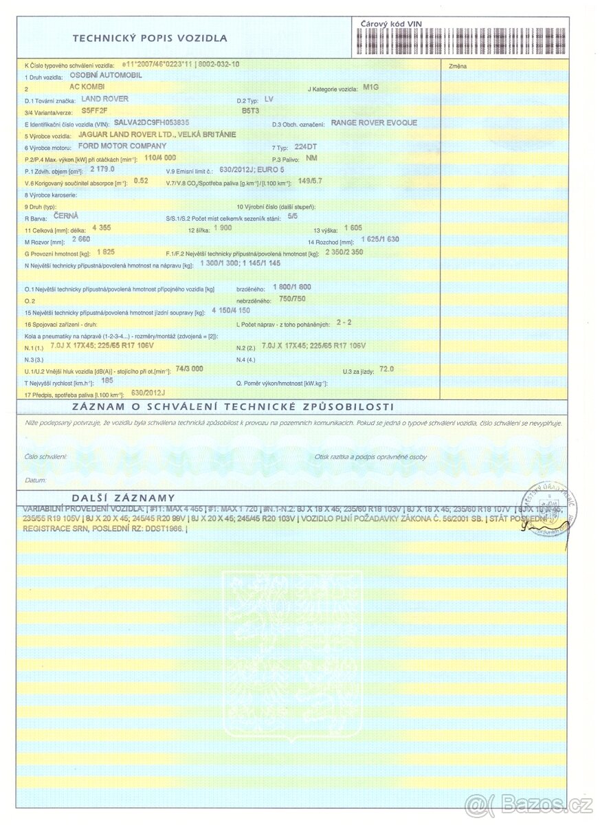 Range Rover Evoque, 2.2, DPH - 12