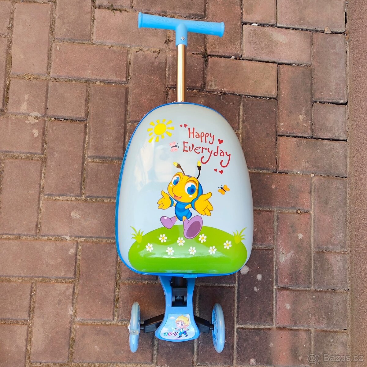 Dětská cestovní koloběžka 2v1 s kufříkem - 12