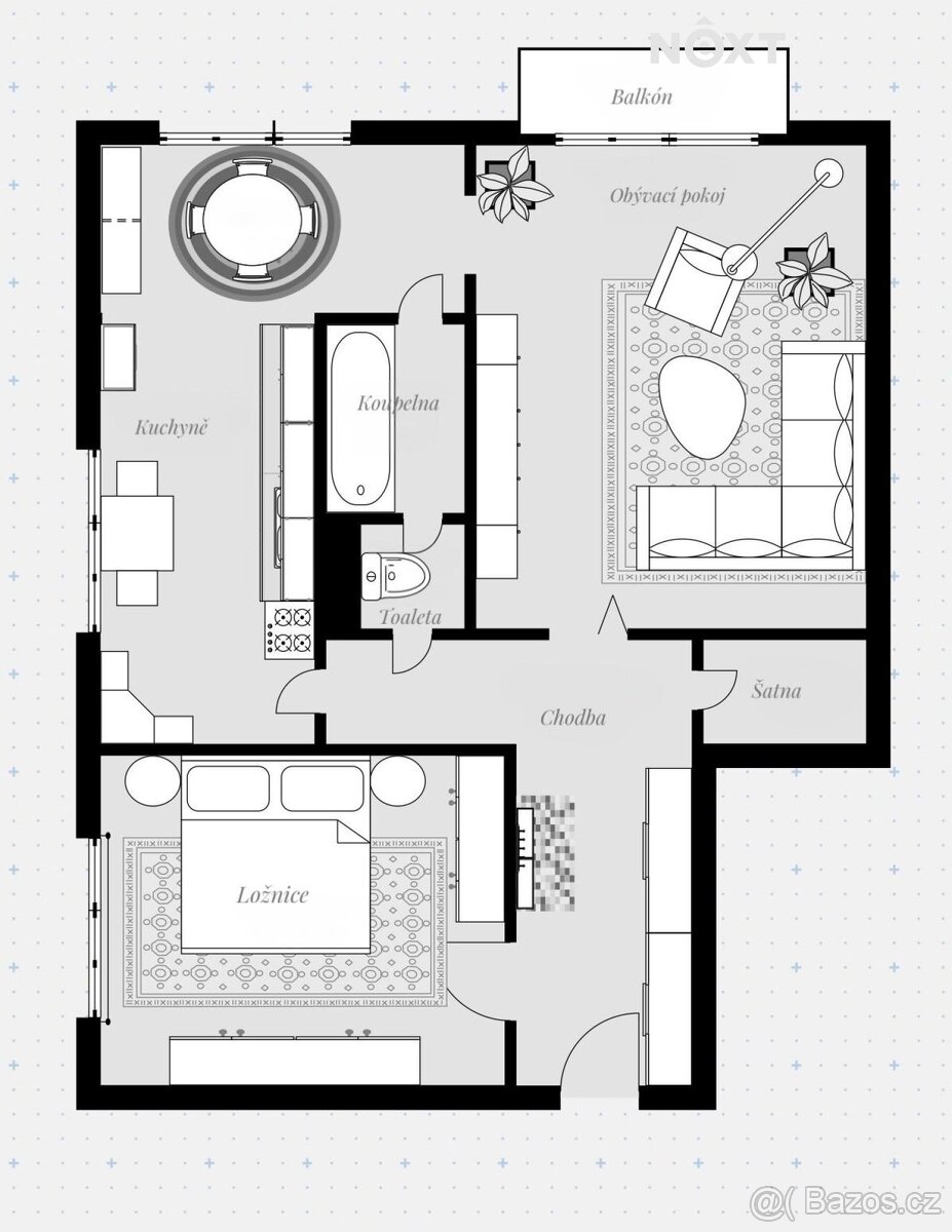 Prodej byt 2+1, 58㎡ - 12