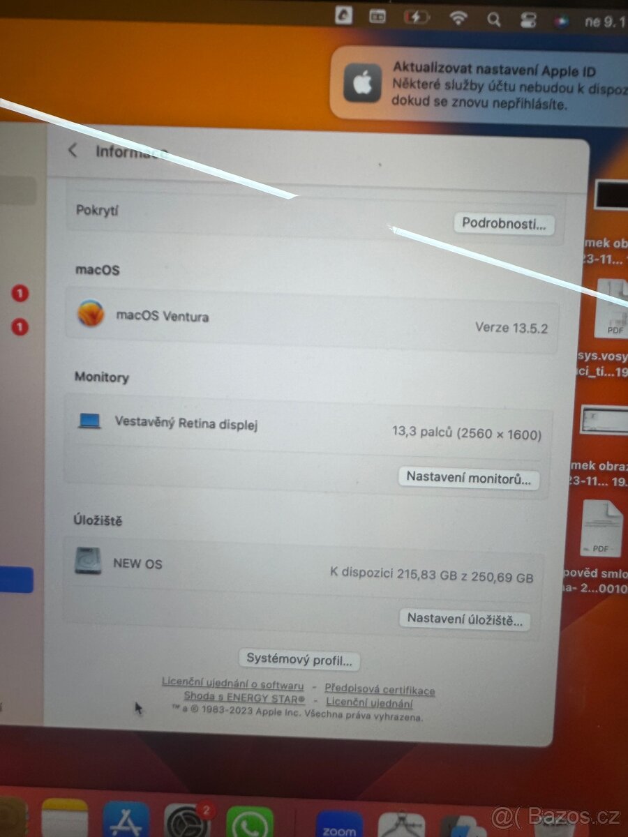 MacBook Pro 13″ (2016) TOP stav baterie - 12