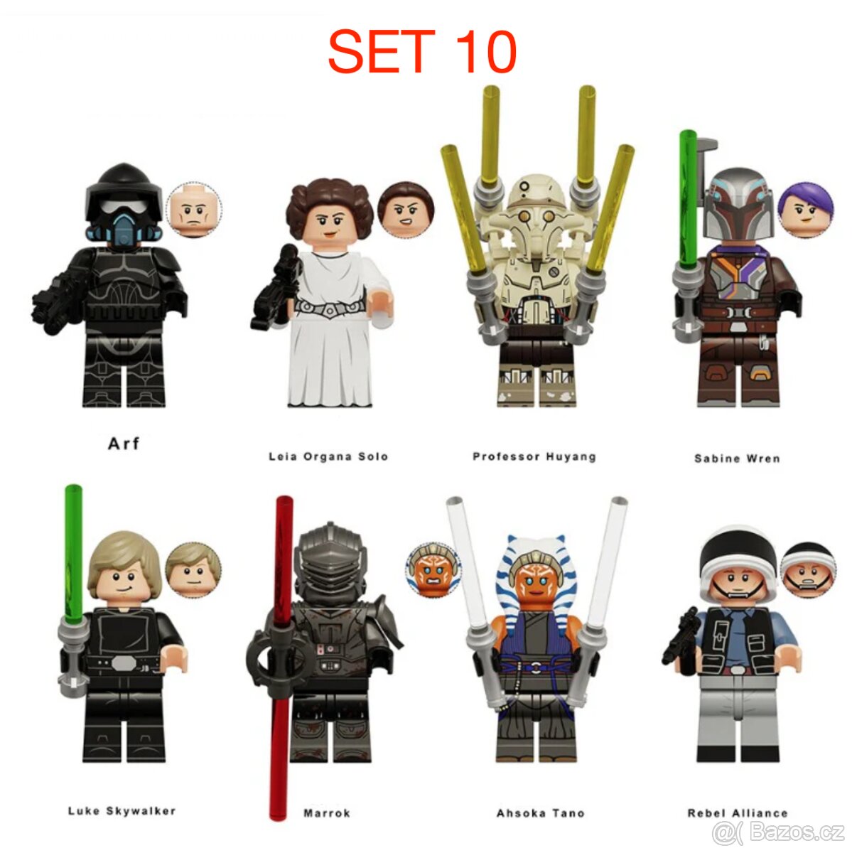 Rôzne figúrky Star Wars 1 (8ks) typ lego - nové - 12