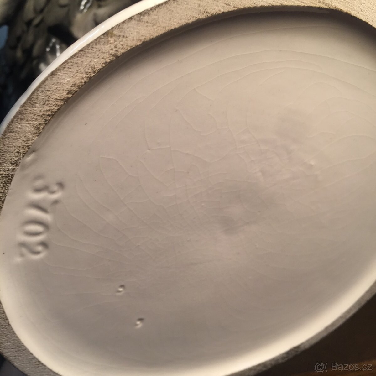 Veliký krásný tetřev porcelánová sign. socha - 12