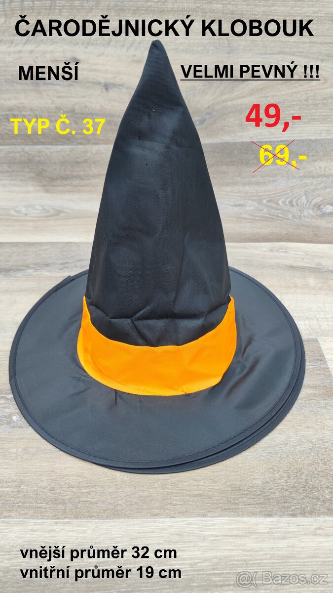 Čarodějnické klobouky - MENŠÍ - SLEVY - 12