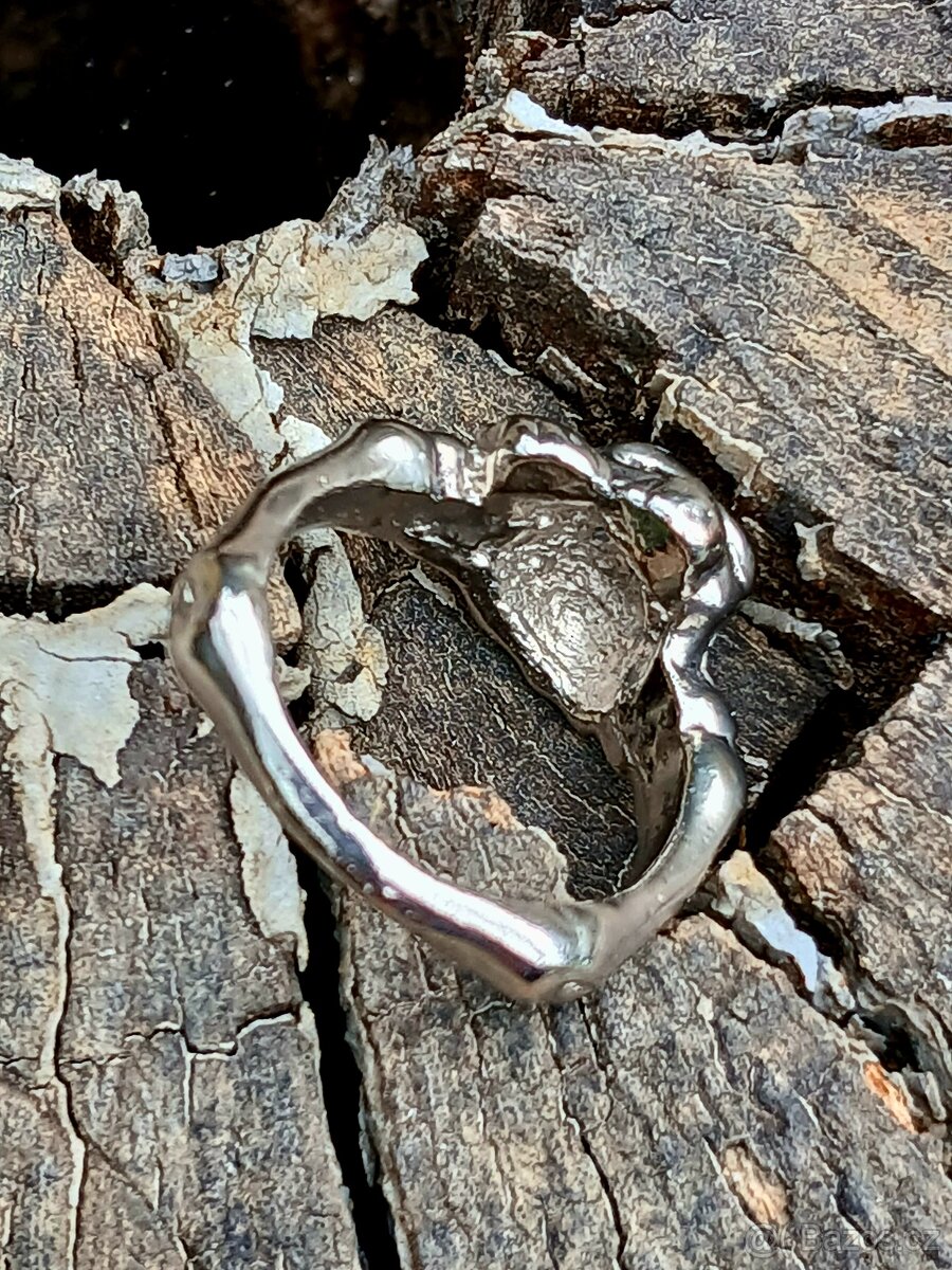 Starý prsten memento mori - 12