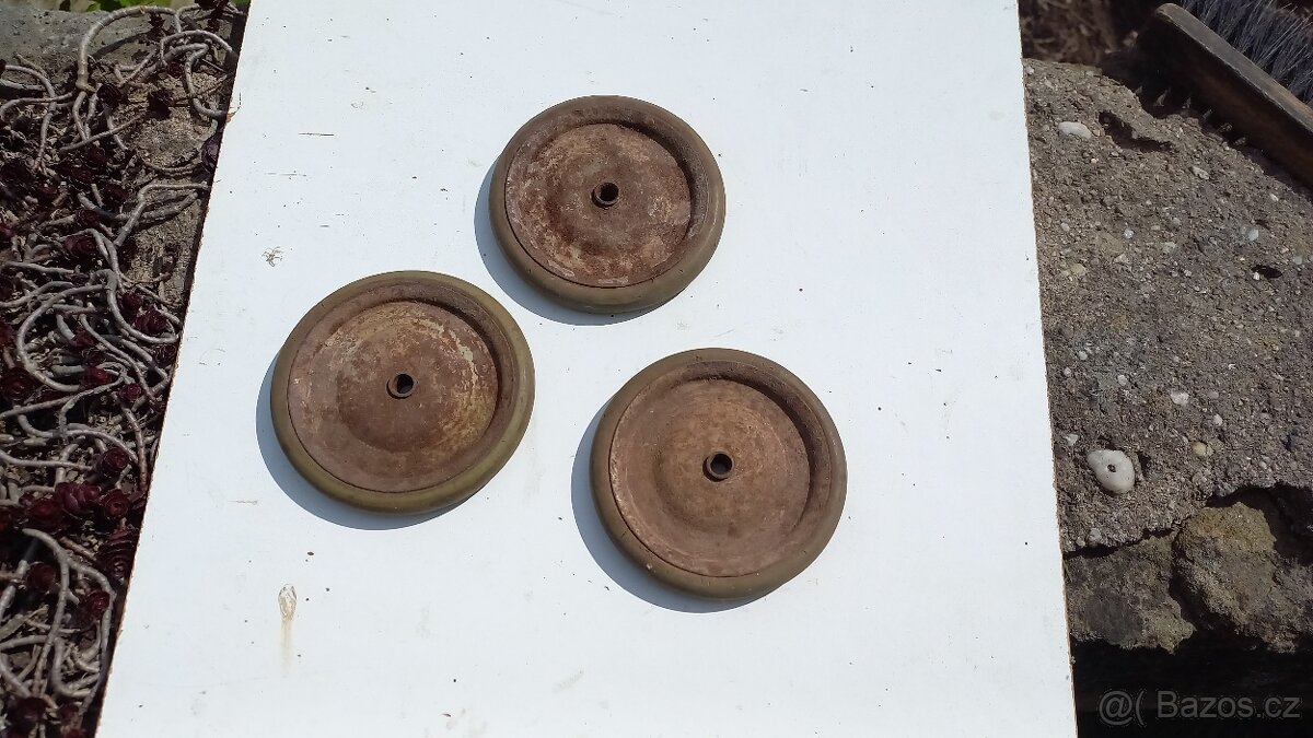 Retro kočárek pro panenky + další kolečka, kola (různá) - 12