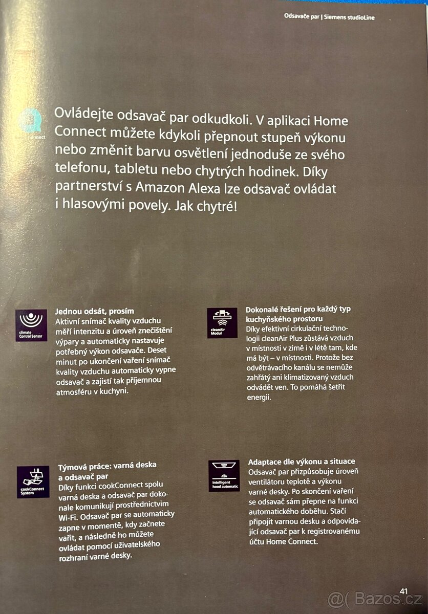 Nový nástěnný odsavač SIEMENS STUDIO LINE IQ 500, černé sklo - 12