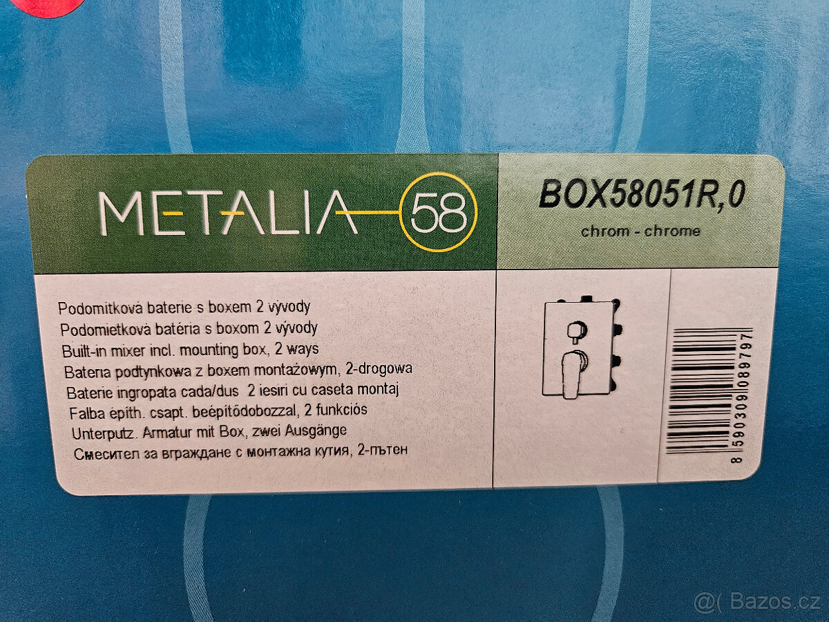 2x podomítková sprchová baterie Novaservis Metalia - 12