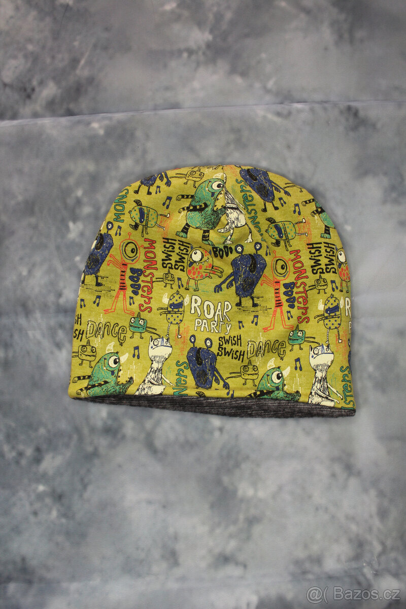 Dětská podzimní čepička - více motivů - 12