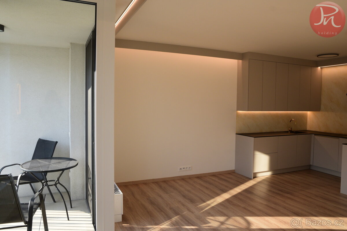 Pronájem luxusního bytu 1+kk – novostavba, 48,63 m², lodžie, - 12