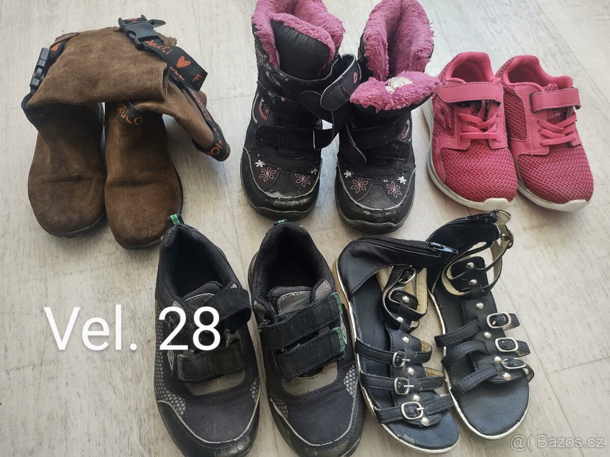 Dětské boty různé velikosti - 12