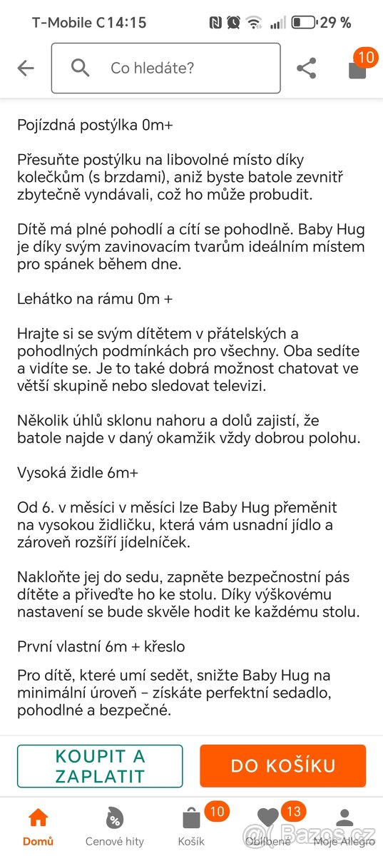 Postýlka Baby Hug 4v1 - 12