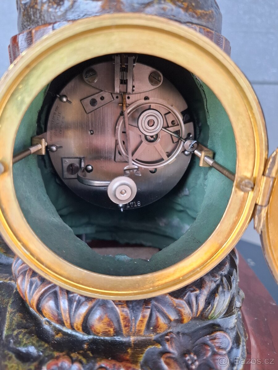 Starožitné francouzské figurální hodiny - 12