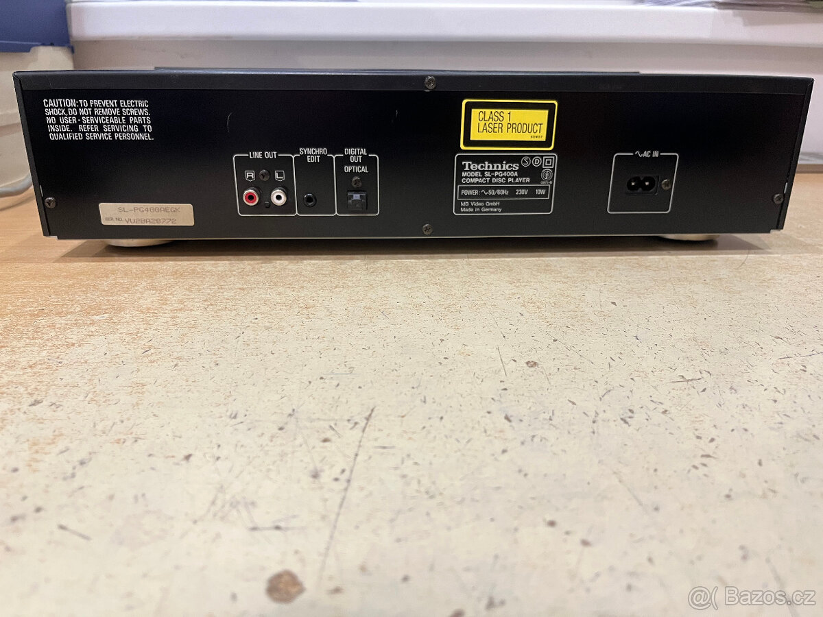 Technics CD přehrávač SL-PG400A, optika, DO, Level metr - 12