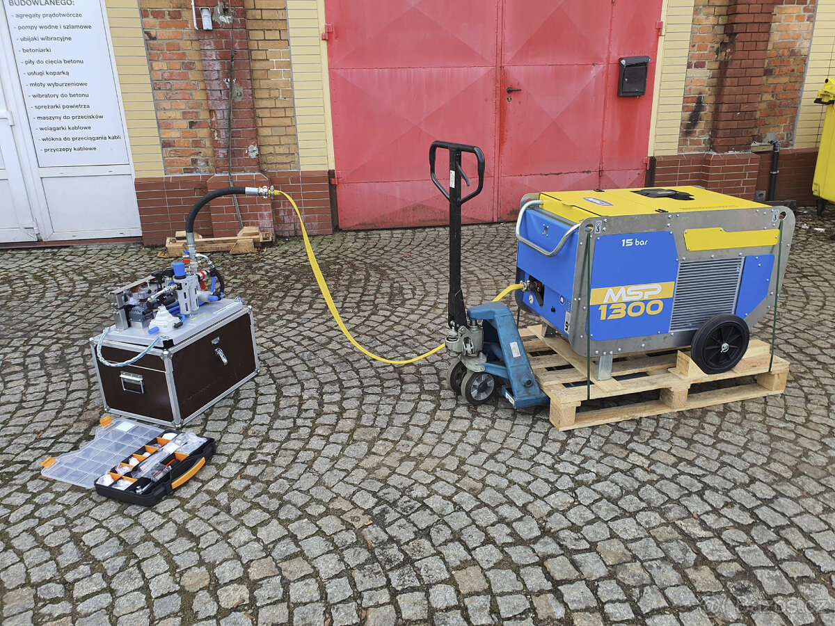 mobilní kompresor zbíječka, krtek, pískování, optika 15 bar - 12