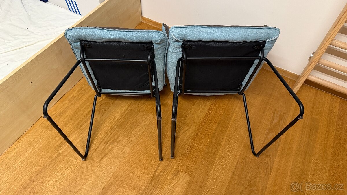 Čalouněné jídelní židle, křesla, 5ks, cena za všechny 500Kč - 12