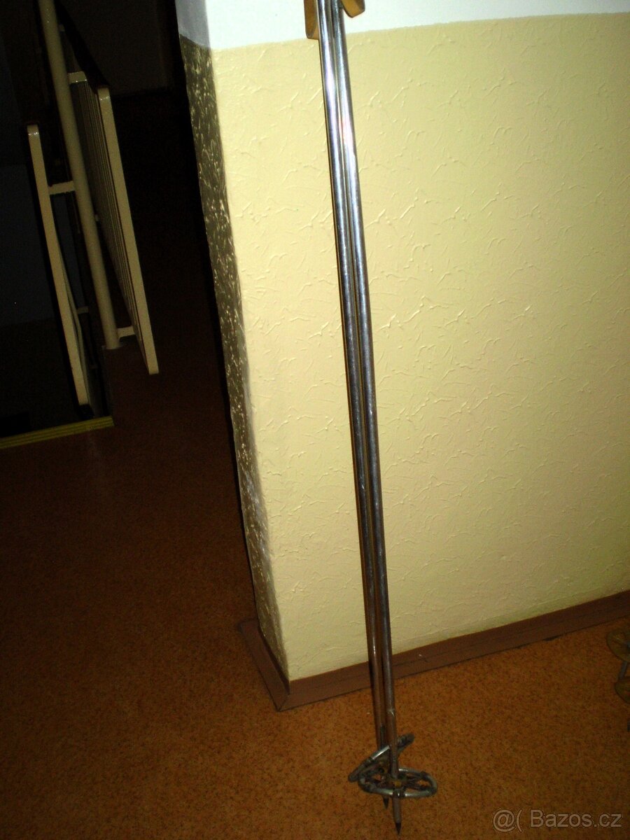 Retro lyžařské duralové hůlky - 12