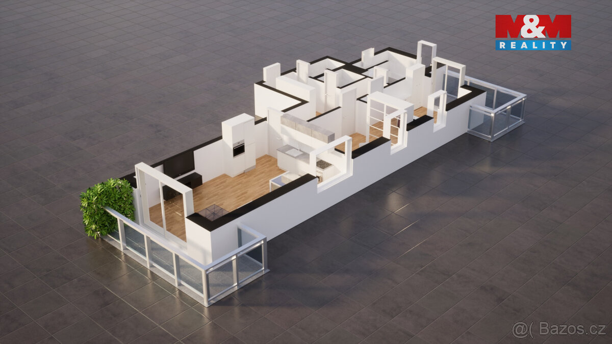 Prodej bytu 3+kk, 65 m², Jablonec nad Nisou, ul. Jezdecká - 12