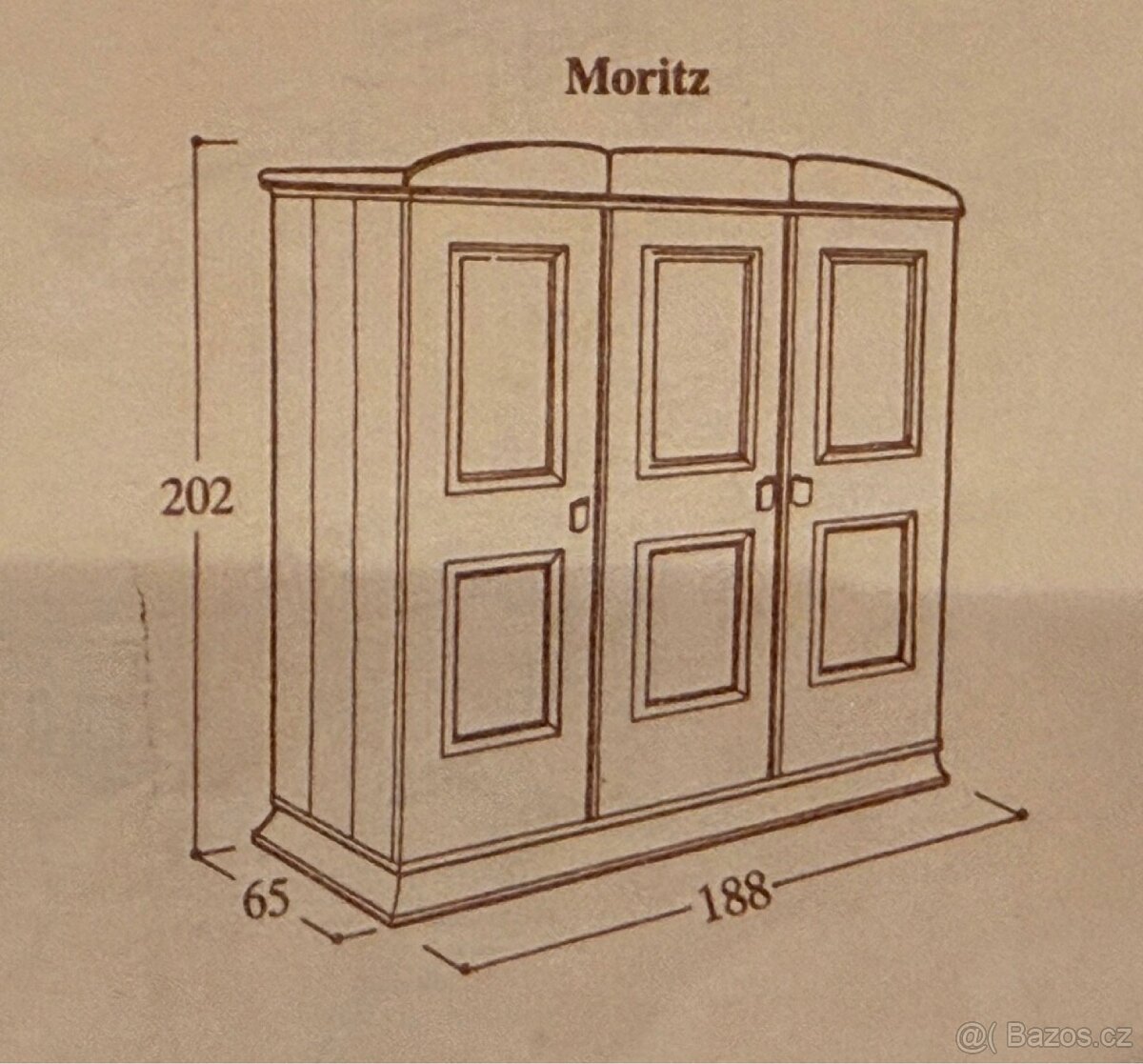 Kompletní ložnice z masivu borovice velká sestava - 12