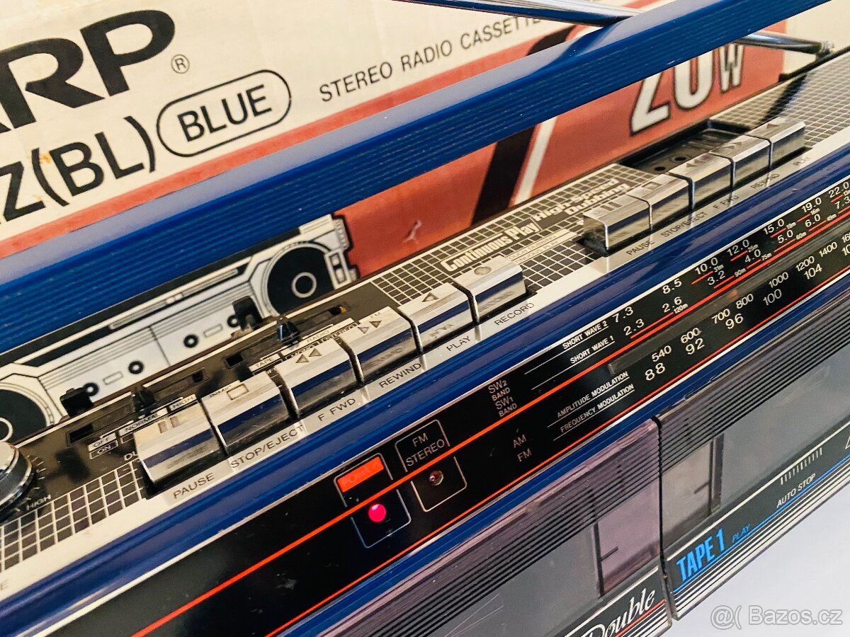 Radiomagnetofon/boombox Sharp WQ-261Z, rok 1985 - 12