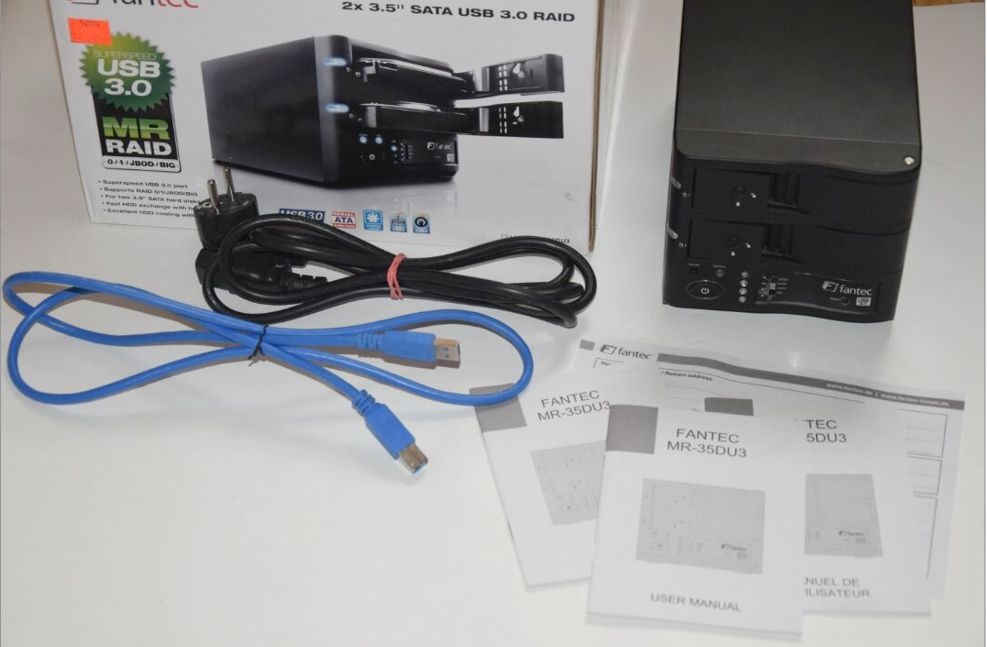 HDD externí box pro 2x 3,5´ SATA přes USB 3,0 - 12