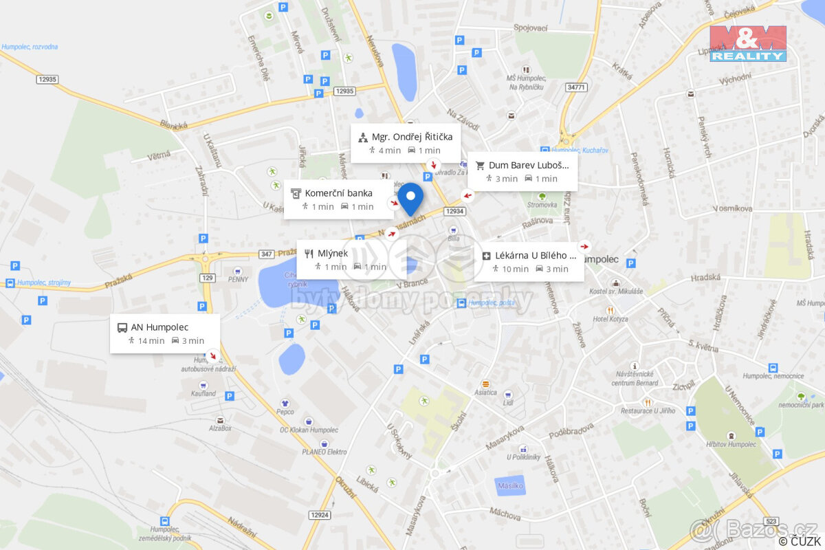 Pronájem obchod a služby v Humpolci, ul. Na Kasárnách - 12