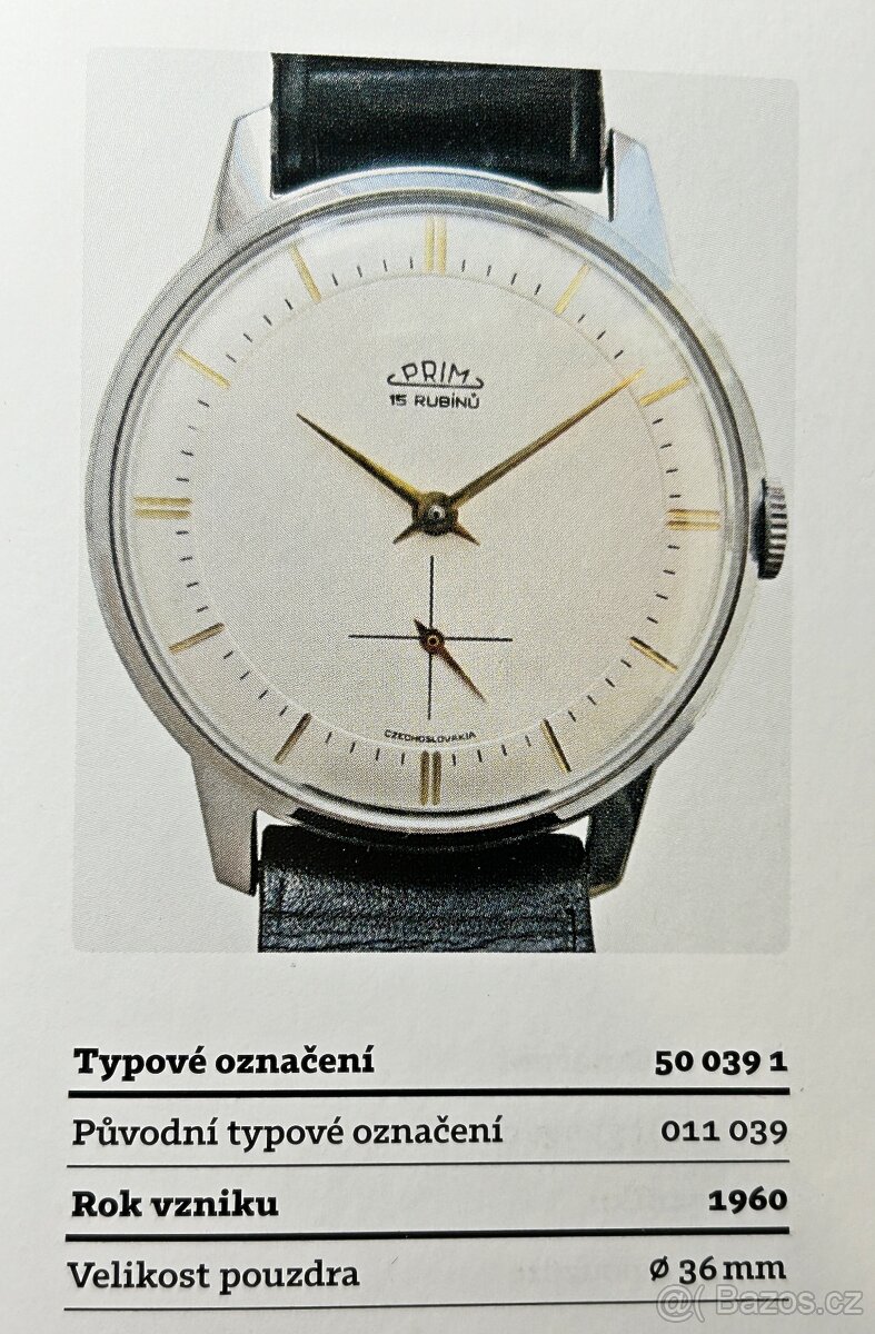 Československé mechanické vintage retro hodinky PRIM Traktor - 12