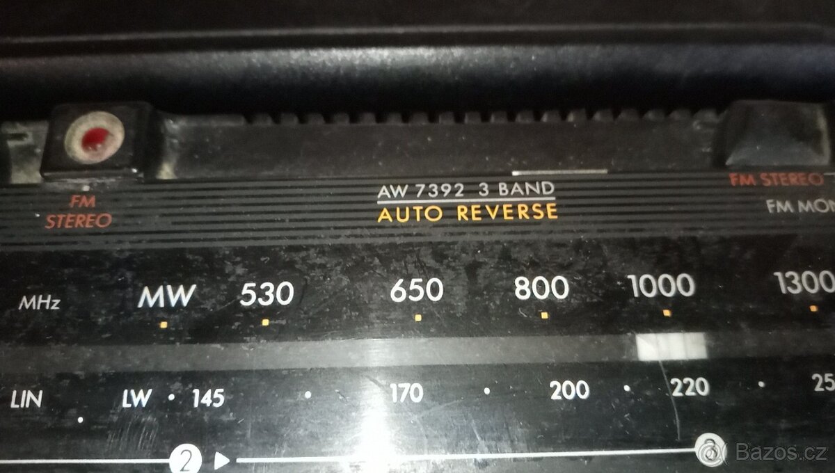 Radiomagnetofon Philips AW 7392. FM radio hraje dobře, ladí - 12