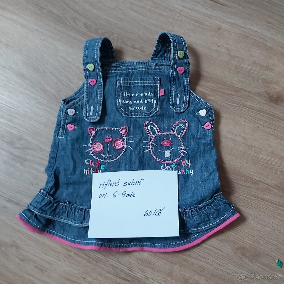 dívčí šaty vel 74-80 / 6-12M - 12