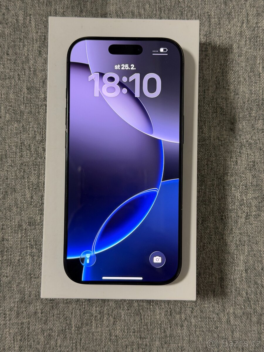 iPhone 16 Pro 128GB Černý, Baterie 94% - 12