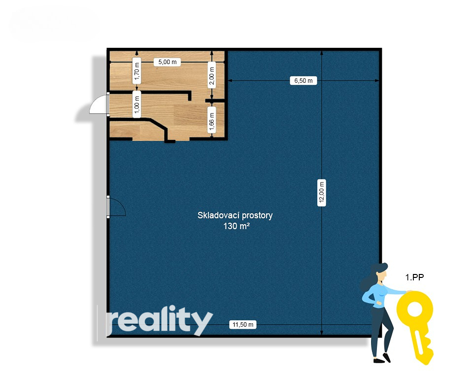 Pronájem sídla firmy, 450 m2, Troubsko u Brna - 12