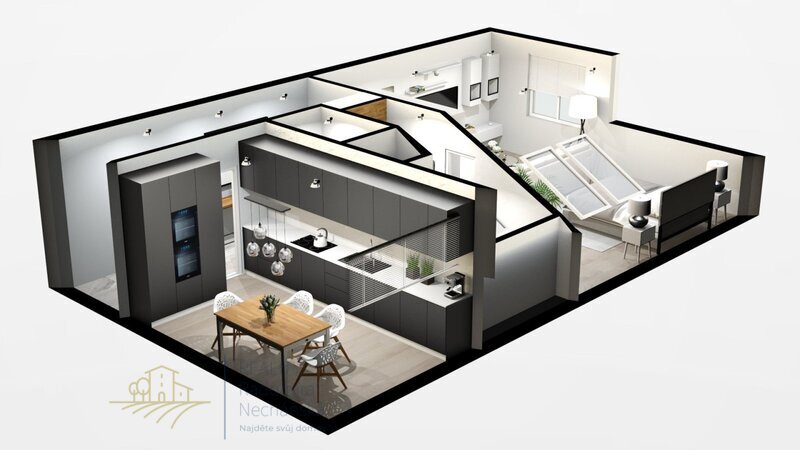 Prodej bytu 2+kk 63 m2 (Podkrovní) - 12
