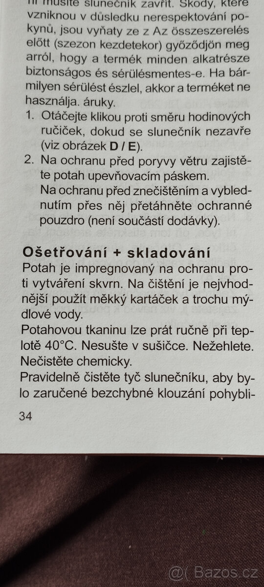 zahradní slunečník Doppler Active Auto Tilt 280 - 12