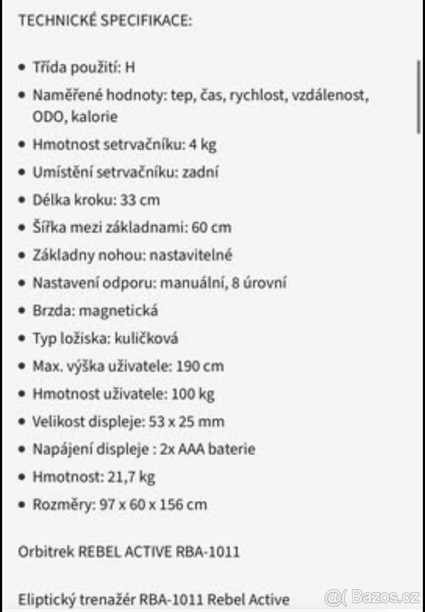 Rebel active elipticky trenažer - 12