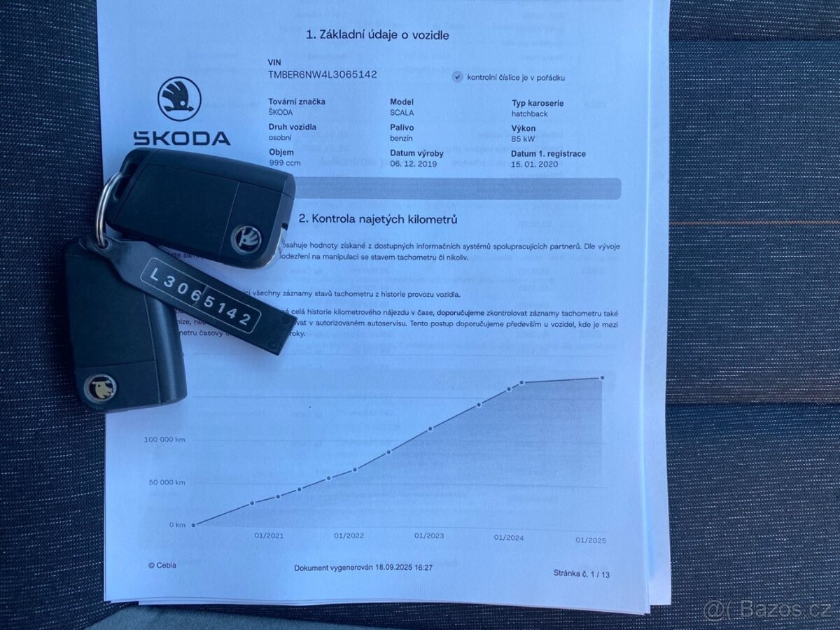 Škoda Scala 1.0TSi 85Kw STYLE ČR Apps - 12