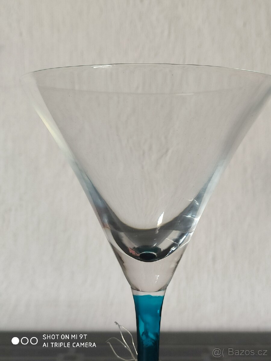 20 let nepoužité Martini sklenice - 12