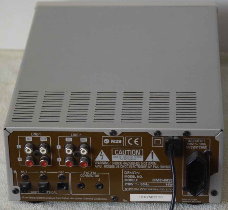 Minidisc deck DENON DMD-M30, manuál, MD disky, možnost DO - 12