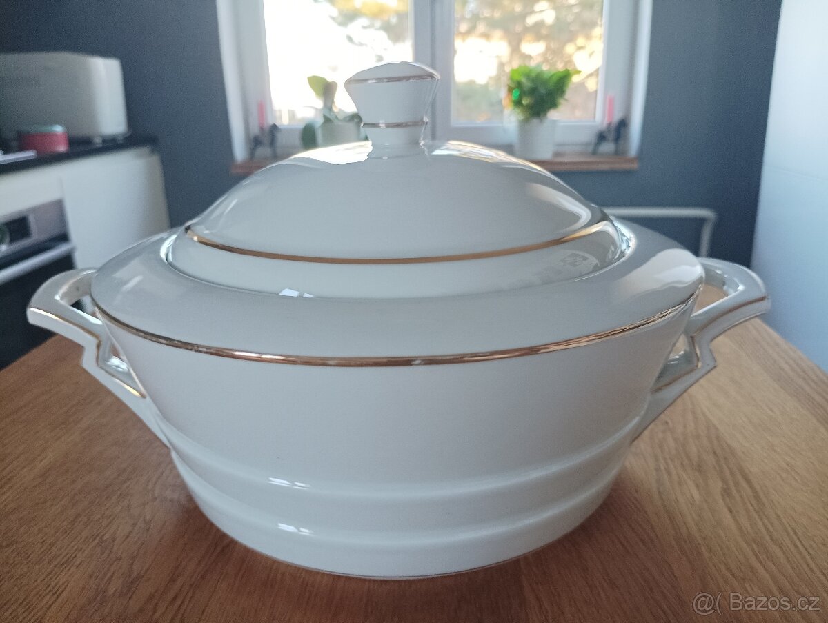 STAROŽITNÁ ART DECO PORCELÁN TERINA KMP BYSTŘÍCE - 12