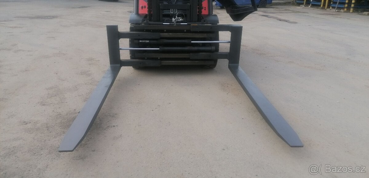 LINDE H50D-02 svěrné vidlice, pozicionér + boční posuv - 12