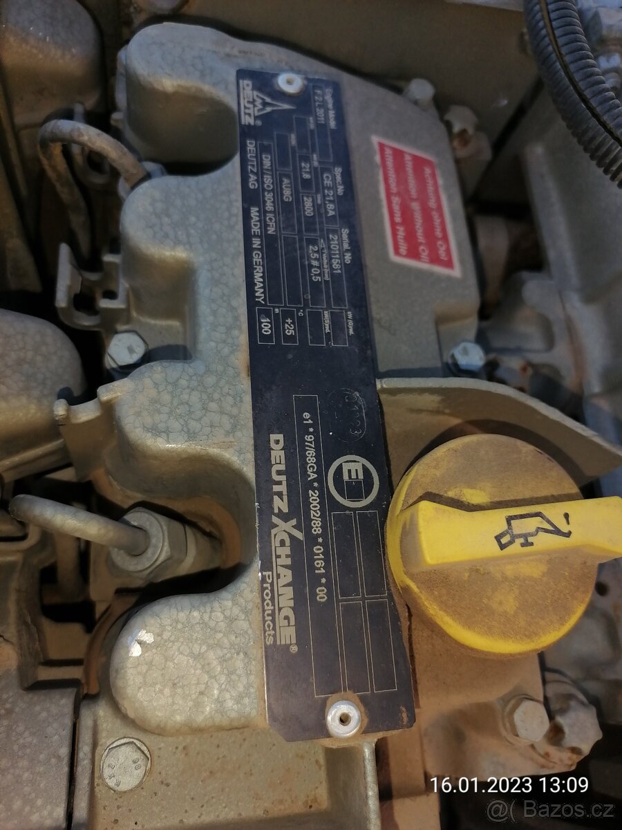 Vibrační válec Stavostroj STA VH250, motor Deutz olejem - 12