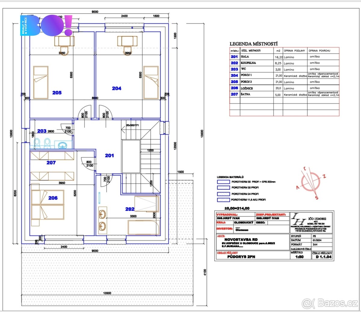 Prodej stavební parcely se schváleným projektem rodinného do - 12
