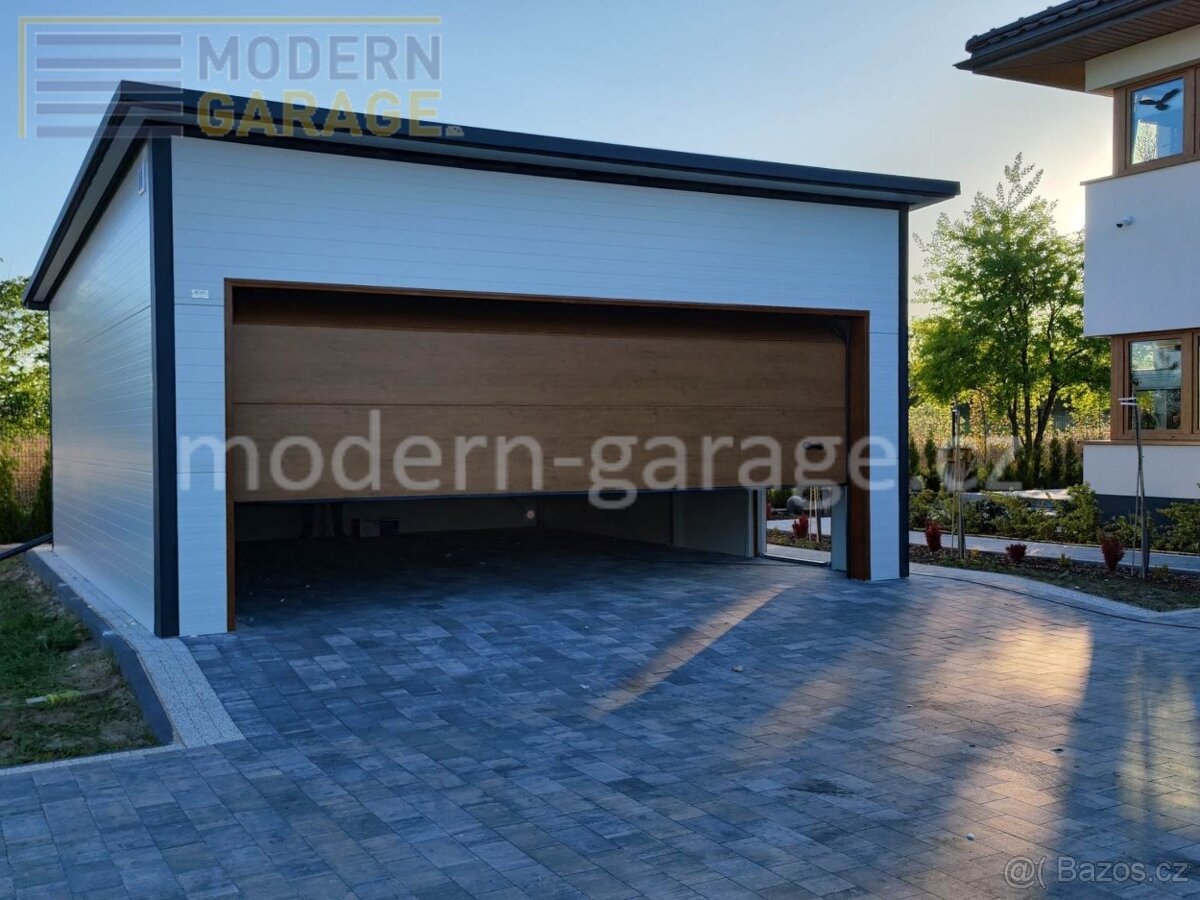 Zateplené montované garáže PIR 4x6/6x6m celá ČR - 12