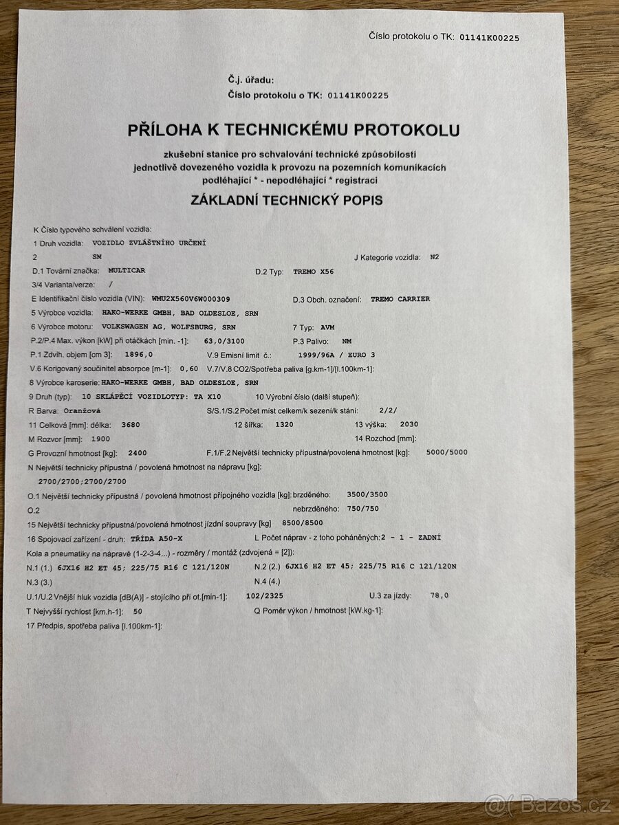Prodám sypač Multicar TREMO CARRIER - 12
