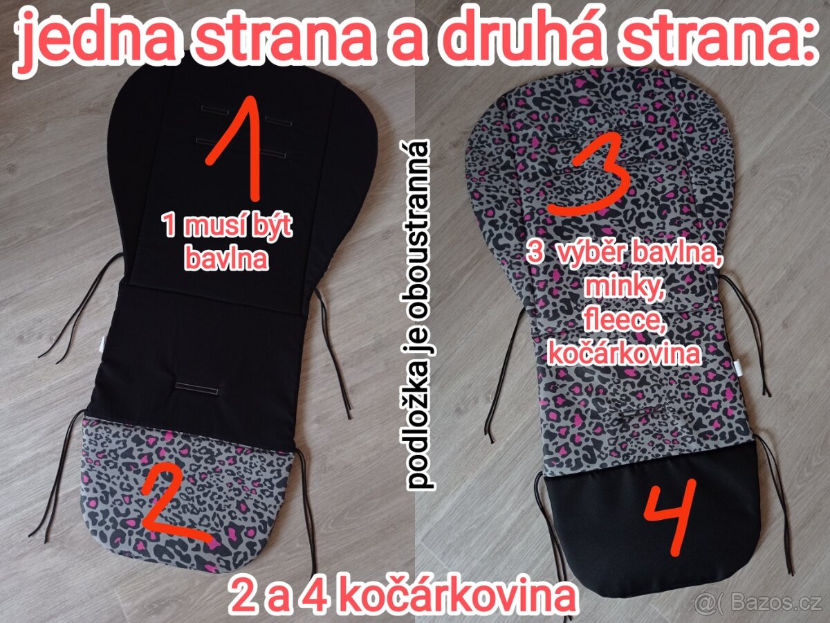 Podložka do kočárku, 2.část, nové - 12