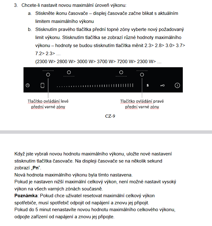 Indukční varná deska Mora VDIS653C - 12