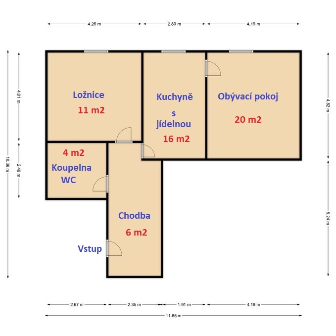 Prodej bytu 2+1 56 m² Svinařovská, Smečno - 12