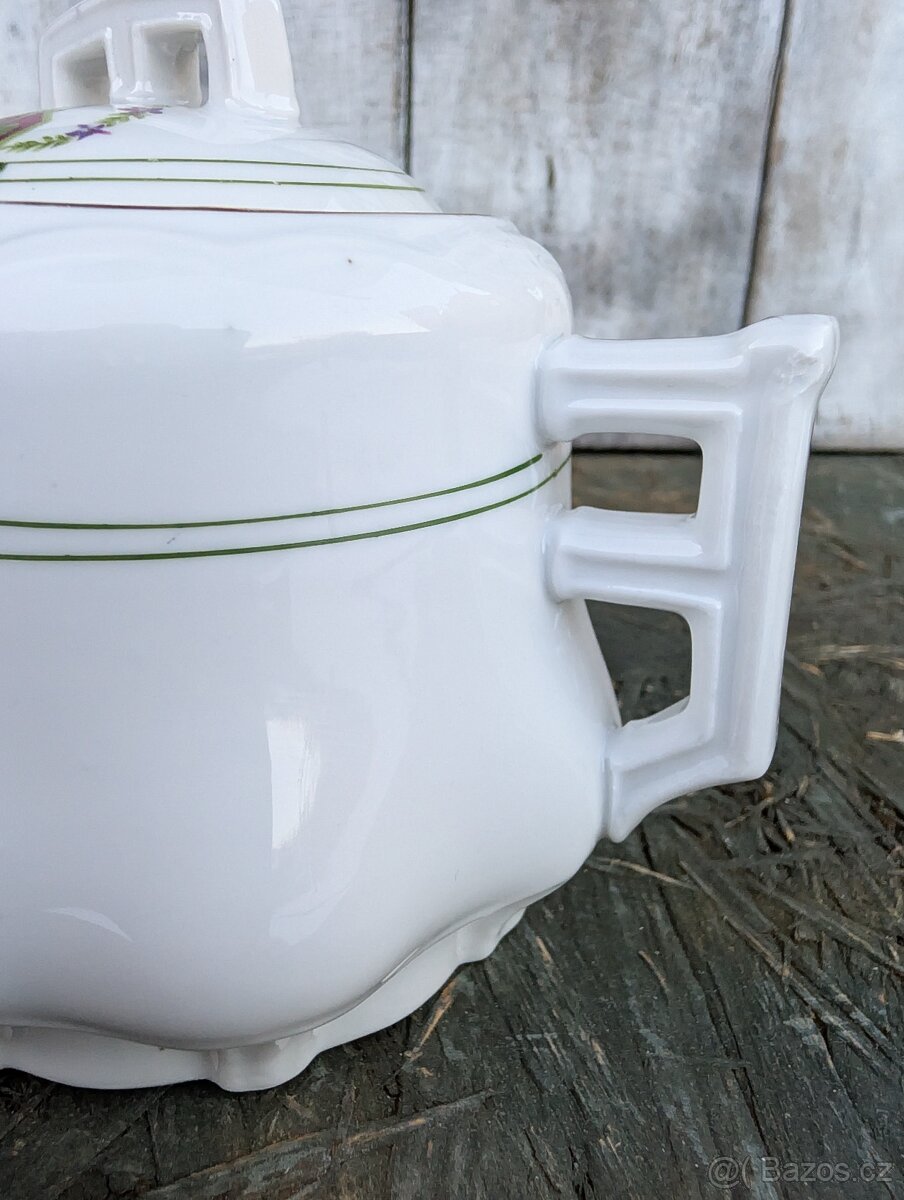 Sběratelská cukřenka v secesním stylu. - 12